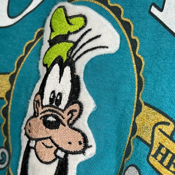 Vintage Goofy 90s Embroidered Disney Original T-shirt Style 1952 Ups Downs S / M - Picture 2 of 8